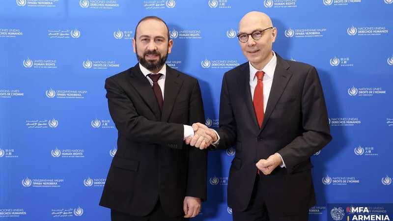 ԱԳ նախարար Արարատ Միրզոյանը հանդիպել է ՄԱԿ մարդու իրավունքների բարձր հանձնակատար Վոլկեր Տյուրկի հետ